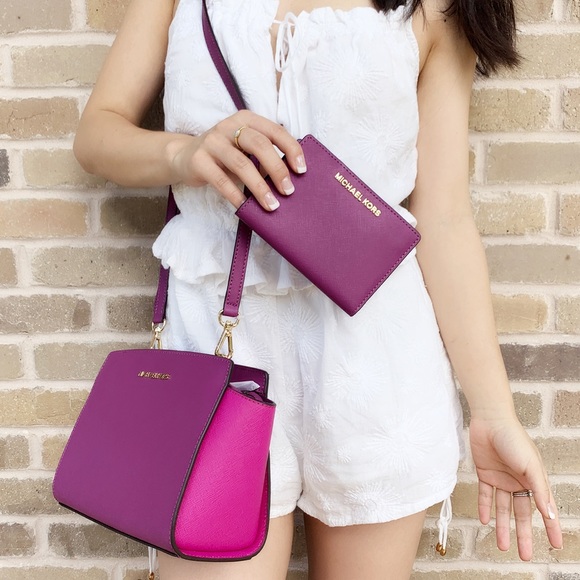 SALE ‼️ Michael kors medium messenger bag + wallet - Picture 3 of 8